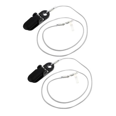 BCOATH 2pcs Lanyard Strap Anti-lost Clip for Single-ear Behind-the-ear Portable Hanging Rope Accessories for Elderly Use