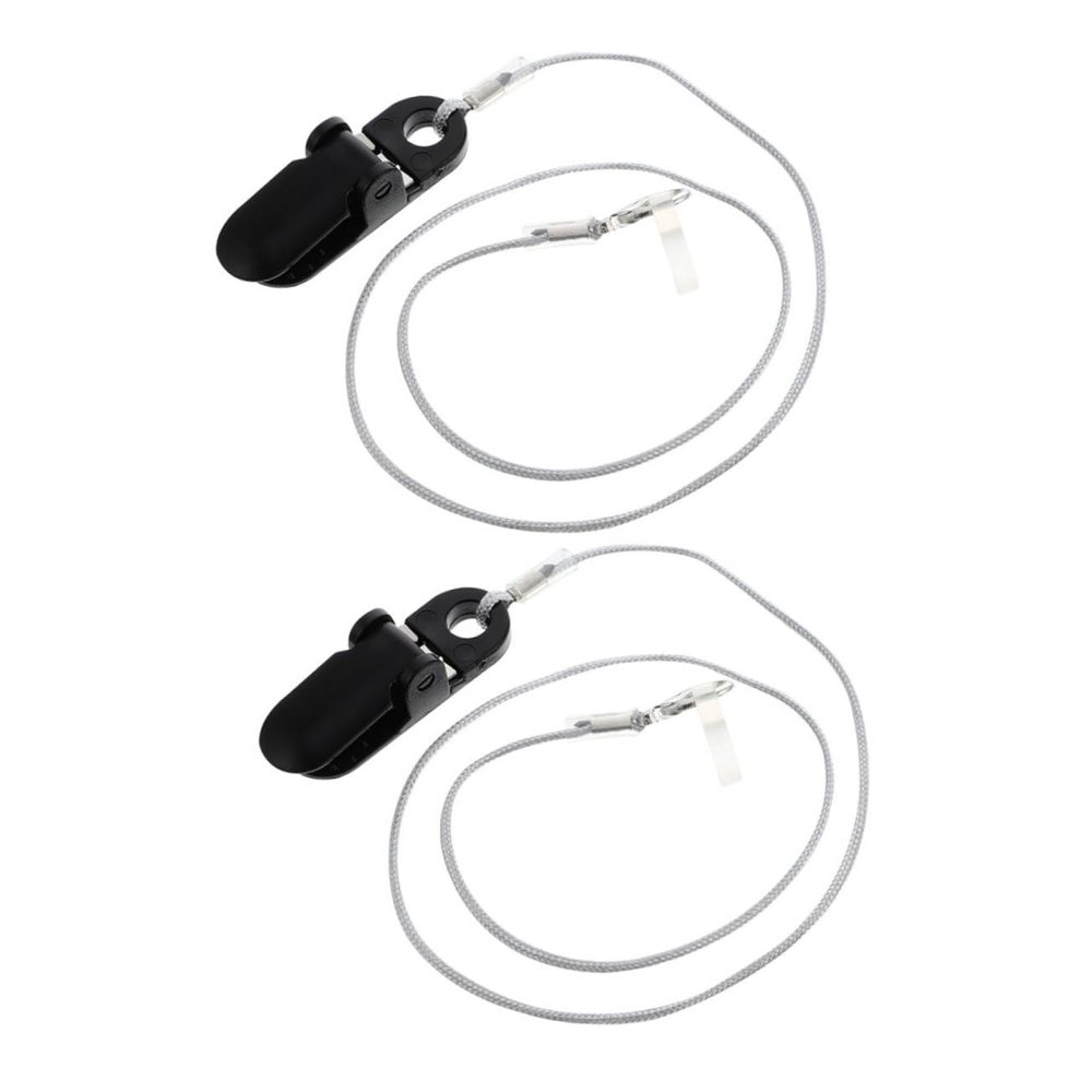 BCOATH 2pcs Lanyard Strap Anti-lost Clip for Single-ear Behind-the-ear Portable Hanging Rope Accessories for Elderly Use