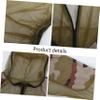 Hoement Mosquito Protection Clothing Set 3pcs with Jacket and Pants, Military Green Camouflage, Breathable Mesh Suit for Outdoor Camping, Fishing, Hunting and Beekeeping Use view 4