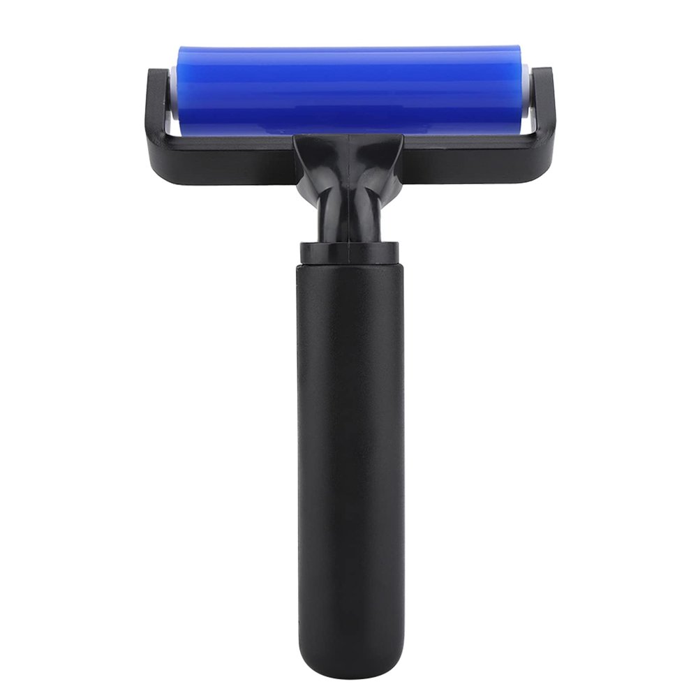 LUCKDANO Dust Removal Roll Efficient Silicone Screen Film Roll for Home Tool Blue (4 Inches 20W)