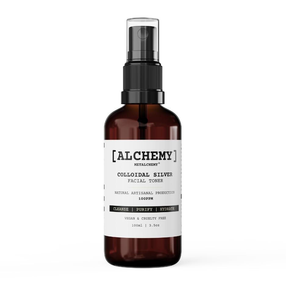 Colloidal Silver Spray 100mL  100 PPM  Superior Concentration, Artisanal Production, Better Results  Made in The UK  [Alchemy] Natural