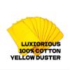HOUSEGADS Jumbo Yellow Duster 100% Cotton Cleaning Cloth Premium Quality Washable Reusable - Multi Purpose Kitchen Dusting Cloth Heavy Duty Polishing Cloth 35 x 45 cm (36) view 3