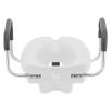 Adjustable Raised Toilet with Non-Slip Armrest, Bathroom Accessories for Disabled and Elderly, Aluminum Alloy Booster view 1