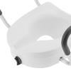 Adjustable Raised Toilet with Non-Slip Armrest, Bathroom Accessories for Disabled and Elderly, Aluminum Alloy Booster view 3