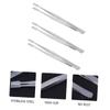 Healeved 3pcs Stainless Steel Stamp Tweezers Nipper for Stamp Collecting Portable Precision Tools view 2