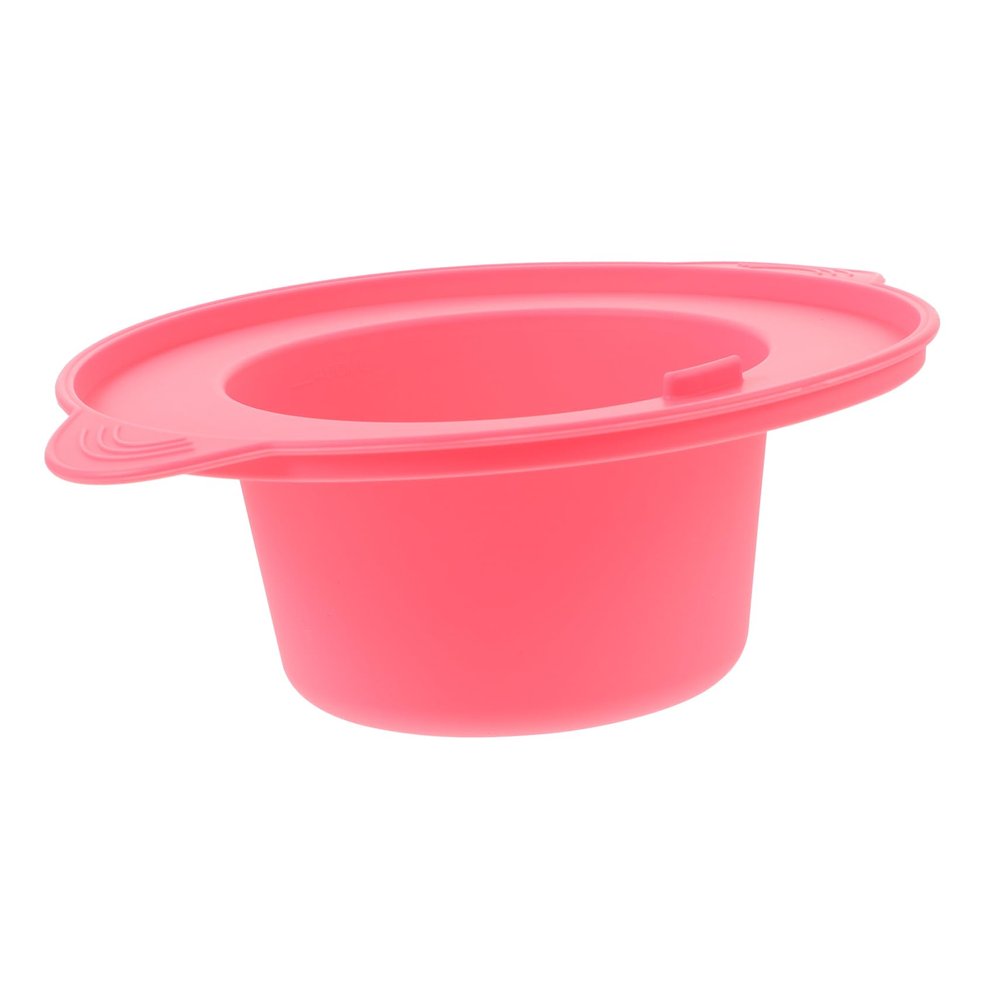 Healvian Silicone Wax Warmer Replacement Bowl 400ml Pink Non-stick Wax Melt Liner for Hair Removal Compatible with