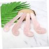 Anneome Rose Quartz Jade Rod Massaging Tool Facial Scraping Plate Natural Beauty Gua Sha Tool for Skin Care view 2