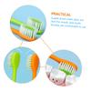 Mikinona Cartoon Soft Bristle Kids Toothbrush 4pcs Set Carrot and Radish Design Toddler Manual Tooth Brush for Home and Travel Use view 2