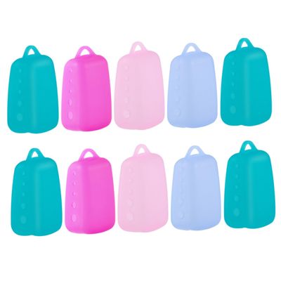 Anneome Silicone Toothbrush Cover Cap Set 10pcs Waterproof Dustproof Protective Toothbrush Head Covers for Travel Outdoor Bathroom Use Random Color