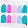 Anneome Silicone Toothbrush Cover Cap Set 10pcs Waterproof Dustproof Protective Toothbrush Head Covers for Travel Outdoor Bathroom Use Random Color view 2