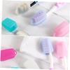 Anneome Silicone Toothbrush Cover Cap Set 10pcs Waterproof Dustproof Protective Toothbrush Head Covers for Travel Outdoor Bathroom Use Random Color view 3