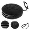BCOATH Storage Box  Practical Black Silicone Carrying Case with Rose Design, Portable Breathable Container for Daily Cleaning and Travel Care Supplies for Women view 3