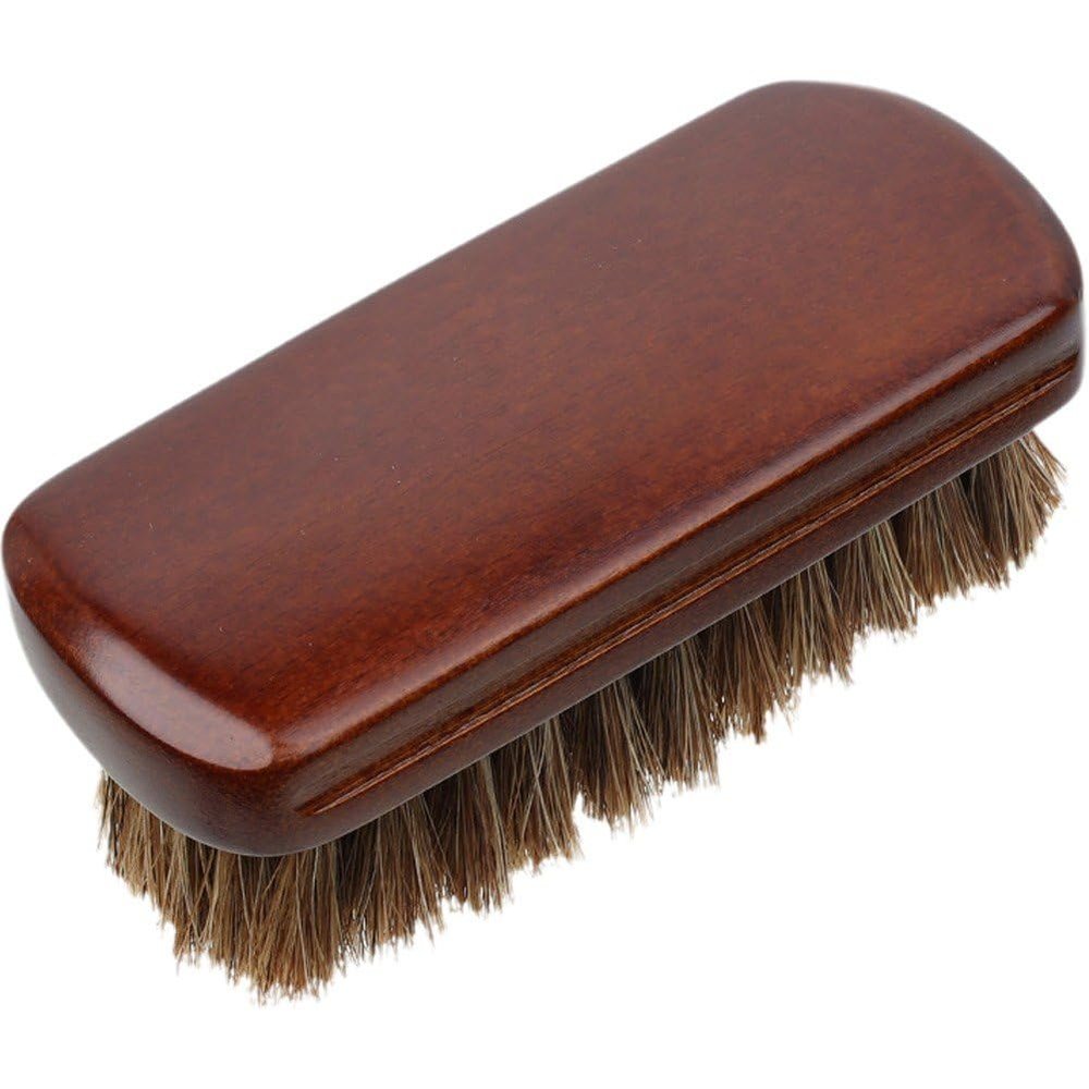 Zghhc Horse Hair Beard Brush Men's Mustache Brush Moustache Beard Brush Beard Brush for Combing Beard Hairr, Daily Care