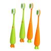MERRYHAPY 4pcs Cartoon Toothbrush Boys and Girls Soft Bristle Carrot Design Toothbrush for Boy Girl Teething view 1