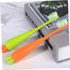 Gogogmee 4pcs Cartoon Soft Bristle Kids Toothbrush Set for Daily Use, Ergonomic Manual Children Toothbrushes, Lovely Carrot Radish Design for Boys and Girls Oral Care view 2