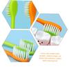 Gogogmee 4pcs Cartoon Soft Bristle Kids Toothbrush Set for Daily Use, Ergonomic Manual Children Toothbrushes, Lovely Carrot Radish Design for Boys and Girls Oral Care view 3