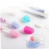 BCOATH Silicone Toothbrush Covers 10pcs Set Waterproof Protective Caps Travel Portable Toothbrush Head Holders for Outdoor Camping and Daily Oral Care Random Color view 3