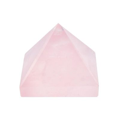 1PC Natural Rose Quartz Pyramid Crystal Quartz Energy Healing Stone Reiki Chakras Meditation Home Decor Crafts