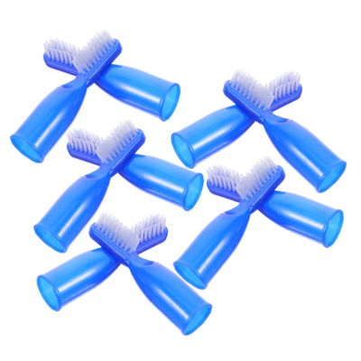 Anneome 10pcs Small Plastic Prison Finger Toothbrushes Extra Soft Mini Travel Toothbrush for Prison Use