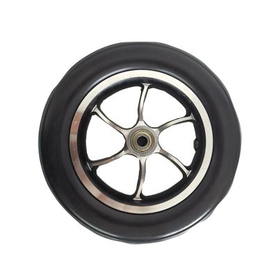10-inch Electric Wheelchair Wheel with Bearing Shock-Absorbing Universal Wheel Solid Tire Front Wheel Stable and Safe(Solid tire)