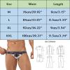 Mens Briefs Men's Thong Underwear Comfortable and Breathable Underwear Sexy Pouch Underpants for Mens Suitable for Daily Sports Outdoor Blue view 4