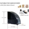 Cone Coffee Filter Holder, Filter Paper Holder Box with Lid Dustproof and Moistureproof, Coffee Filter Container for Coffee Bar/Home/Office, Compatible with #1/#2/V60 Coffee Filter (black) view 2
