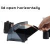 Cone Coffee Filter Holder, Filter Paper Holder Box with Lid Dustproof and Moistureproof, Coffee Filter Container for Coffee Bar/Home/Office, Compatible with #1/#2/V60 Coffee Filter (black) view 4
