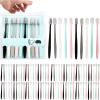 100 Pcs Disposable Toothbrushes Individually Wrapped,Soft Bristle Family Pack Toothbrush Small Head with individual lids,Travel Disposable Toothbrush Set for Guest,Camping,Hotel,Donation,5 Colors view 1