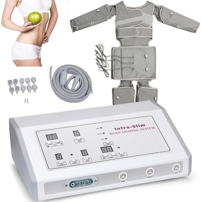 Air Pressure Massage Machine, Pressotherapy Massage Lymphatic Drainage Circulation and Muscle Relaxation, Full Body Recovery Dynamic Compression Massage Technology, grey
