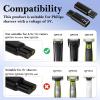 Linkidea 2 Pack 5V USB-C Adapter Replacement for Philips Norelco OneBlade QP6510, QP2520, Shaver Charger Head (Black) view 4