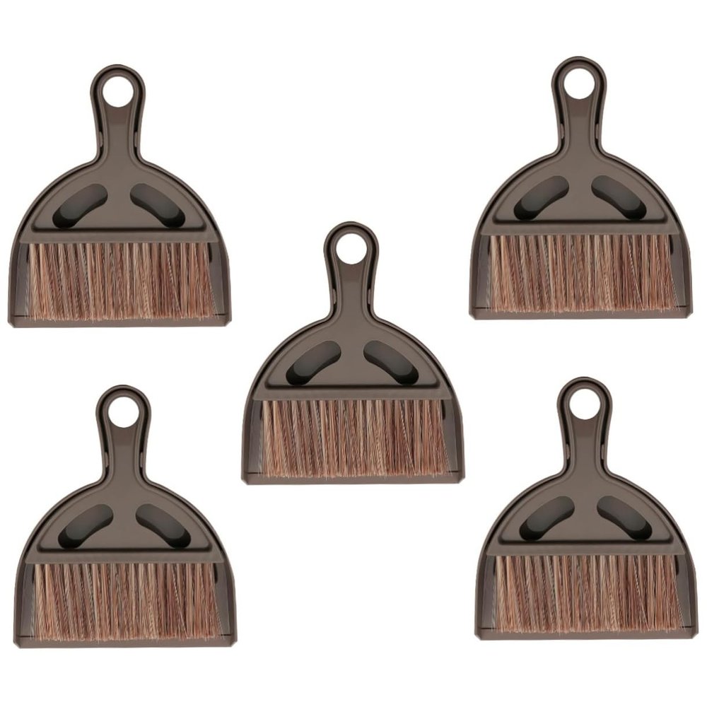 Healvian 5sets Brush and Dustpan Mini Broom for Car Detailing Desk Cleaner Detailing Cleaning Tool for Keyboard Dust