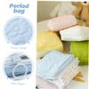 HAPINARY 4pcs Sanitary Napkin Pack Period Bag Pouch Small Storage Bag Organiser Washable for Travel Women view 4