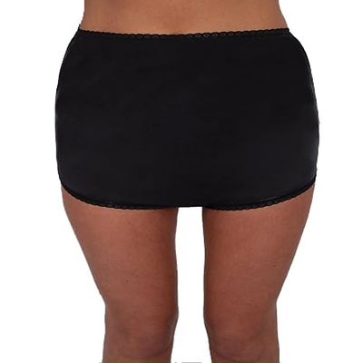 Ladies Healthcare Incontinence Pouch Brief Pants High Waist Knickers Protective Briefs & Underwear Internal Waterproof Lining Absorbent UK Size S-XXL (Black, M)