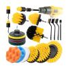 19pcs Drill Cleaning Brush Attachment Set, Power Scrubber Brush For Car, Grout, Floor, Tub, Shower, Tile, Carpet, Corner, Floor view 2