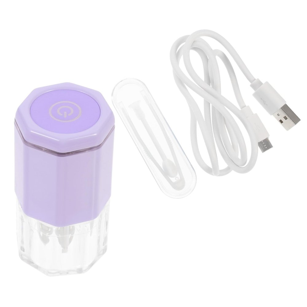 Hoement Electric Automatic Lenses Washer Machine for Contacts Portable Cleaner Rotating Function for Daily Use