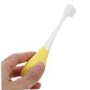 BCOATH Toddler Manual Toothbrush Soft Bristles Kids Tooth Brush Single Pack Age 2-5 Children Baby Oral Care Yellow view 3