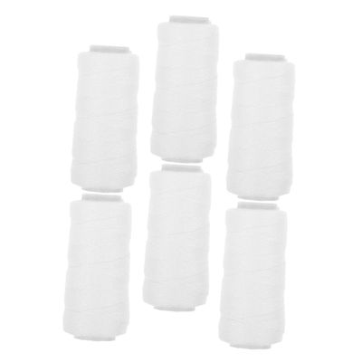 HAPINARY Cotton Thread Hair Removal Strings 6 Rolls for Facial Hair Threading Epilator Suitable for Eyebrow and Chin Grooming