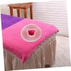 Beatifufu Silicone Face Pillow Cushion for Beauty Salon, round Pink Massage Face down Cushion, Comfortable Spa Prone Headrest for Facial Massage and Relaxation view 3
