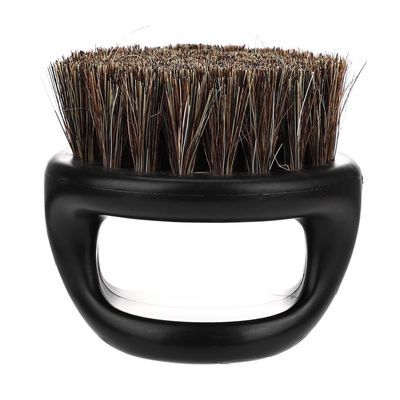 TIKATARER Shaving Brushes For Men, Wild Boar Fur Shaving Brush Beard Mustache Trimming Brush Salon Shaven Tool For Daily Shaving Routine (black handle black hair)
