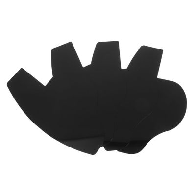 HONMEET 4 Pcs Men's Beard Applicator Cards Hairline Enhancing Shaping Templates Black for Hair Fiber Styling and Grooming