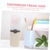 Beaupretty Toothbrush Holder Bathroom Toothbrush Box Portable Toothpaste Container Storage Case for Washing Cup view 4