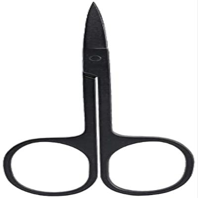 Black Stainless Steel Scissor Eyebrows Nose Hair Beard Scissor Beauty Tool Nose Hair Scissors Fingernail Scissors Small Grooming Scissorsnose Hair Scissor