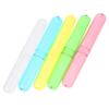 Beaupretty 5pcs Travel Toothbrush Case Plastic Toothbrush Holder Organizer for Lightweight Travel Washroom Bathroom Use view 1
