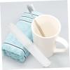 Beaupretty 5pcs Travel Toothbrush Case Plastic Toothbrush Holder Organizer for Lightweight Travel Washroom Bathroom Use view 2