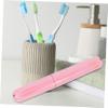 Beaupretty 5pcs Travel Toothbrush Case Plastic Toothbrush Holder Organizer for Lightweight Travel Washroom Bathroom Use view 3