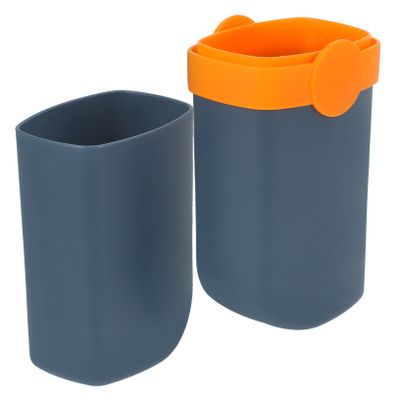 FRCOLOR Travel Toiletries Toothbrush Holder Toothpaste Travel Case Portable Toothbrush Storage Cup