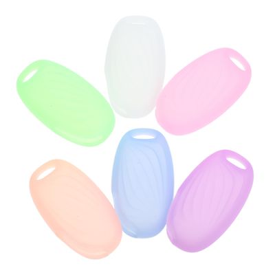 Beaupretty 6pcs Travel Toothbrush Head Caps Case Soft Silicone Easy to Carry Mold Daily Use