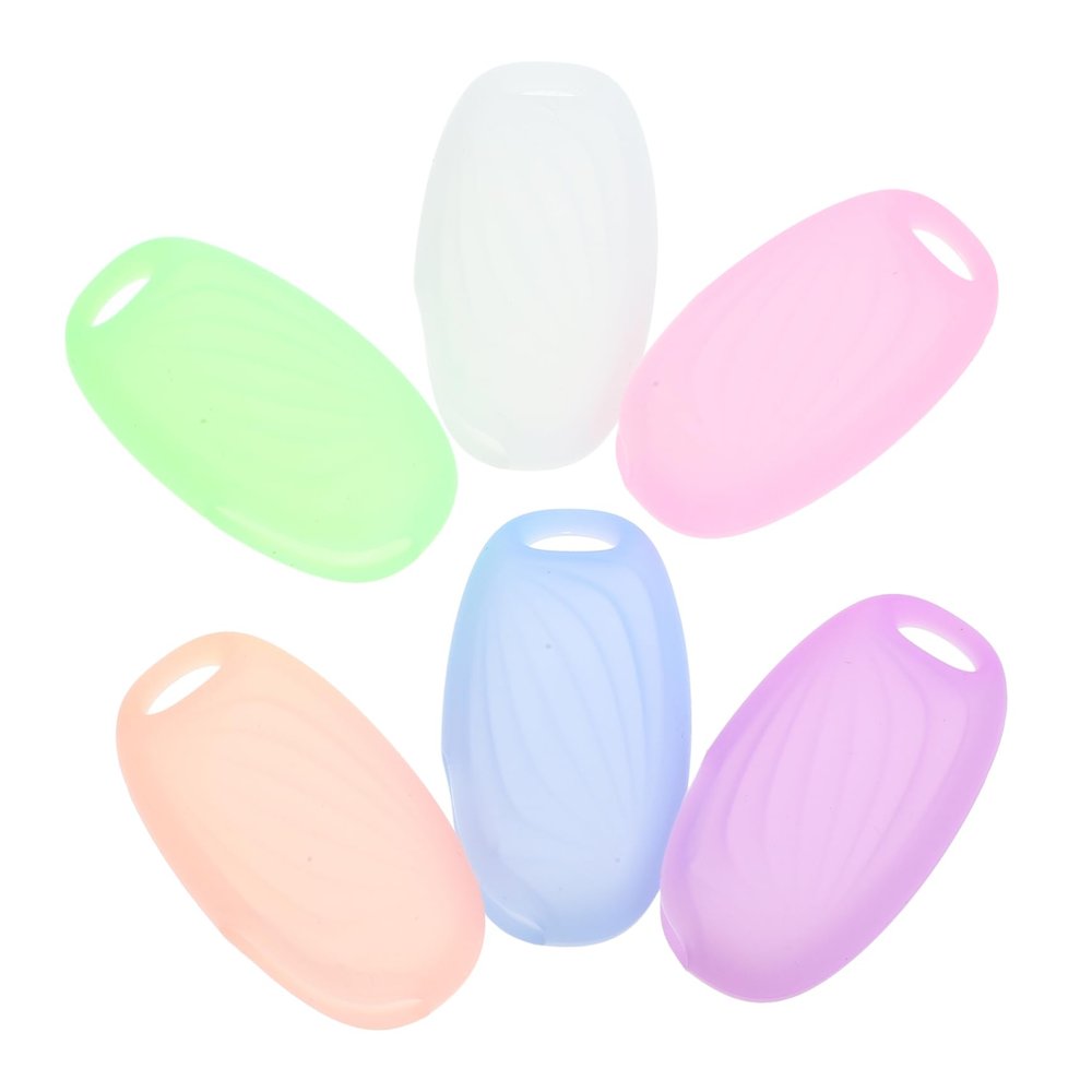 Beaupretty 6pcs Travel Toothbrush Head Caps Case Soft Silicone Easy to Carry Mold Daily Use