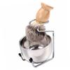 Beatifufu Complete Beard Care Shaving Kit Brush Bowl Beard Gadget for Men Lightweight Practical view 2