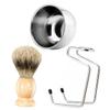Beatifufu Complete Beard Care Shaving Kit Brush Bowl Beard Gadget for Men Lightweight Practical view 4